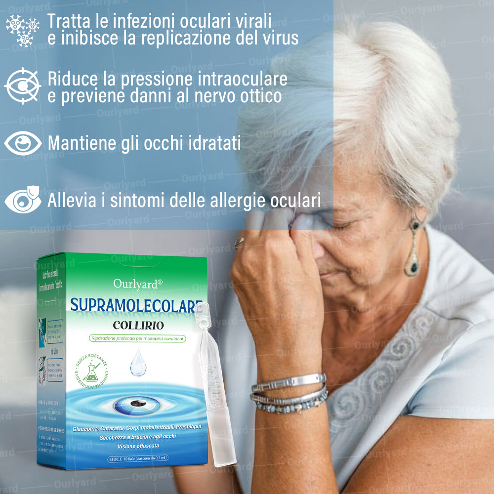 👩‍⚕️ Ourlyard® Collirio Supramolecolare ✅ Certificato CE (Adatto per cataratta, presbiopia, degenerazione maculare e occhio secco)