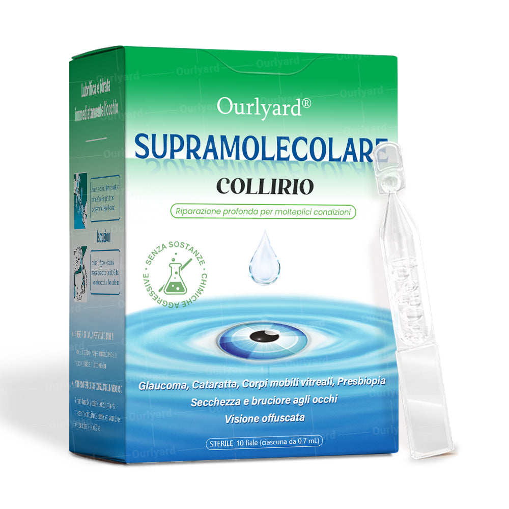 👩‍⚕️ Ourlyard® Collirio Supramolecolare ✅ Certificato CE (Adatto per cataratta, presbiopia, degenerazione maculare e occhio secco)